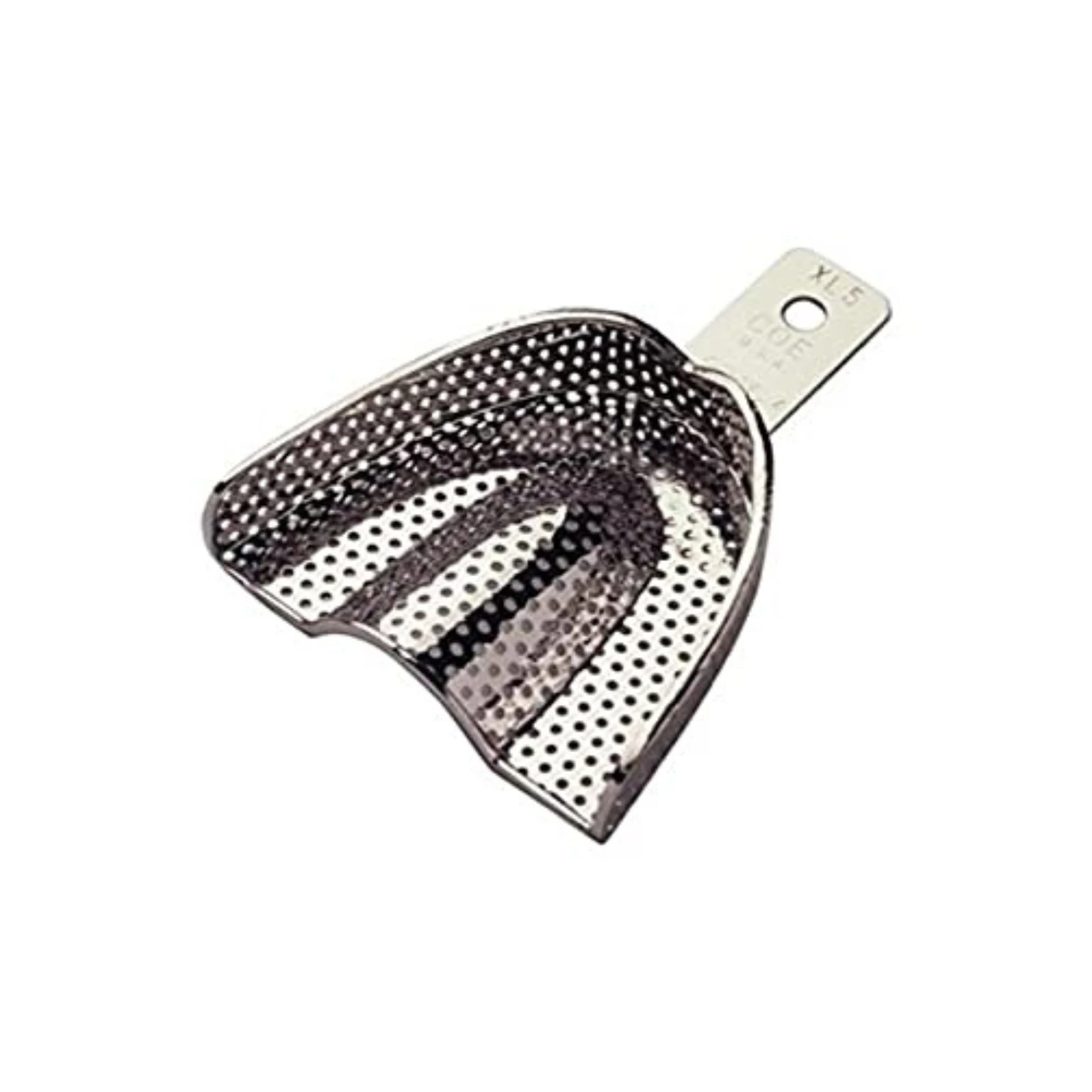 COE #XL5 Extra Wide Extra Long Upper Full-Arch Nickel-Plated Perforated Impression Tray, 269051