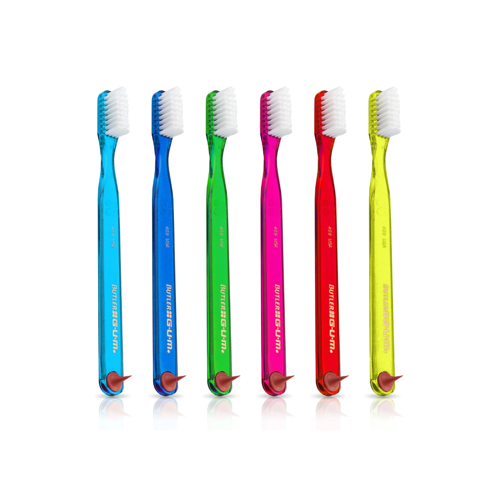 GUM Adult Classic Toothbrush, Soft, Compact, with Tip, 12/Pk