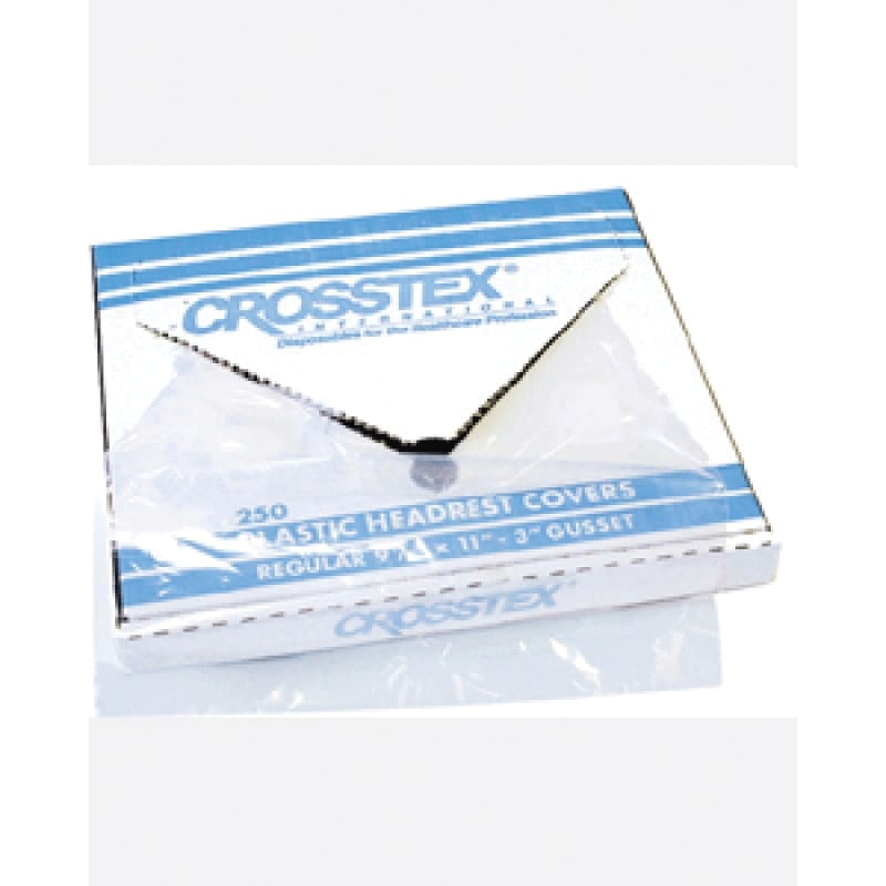 Crosstex All Poly Headrest Covers, 9.5" x 11", White, 250/Box, L0CPW