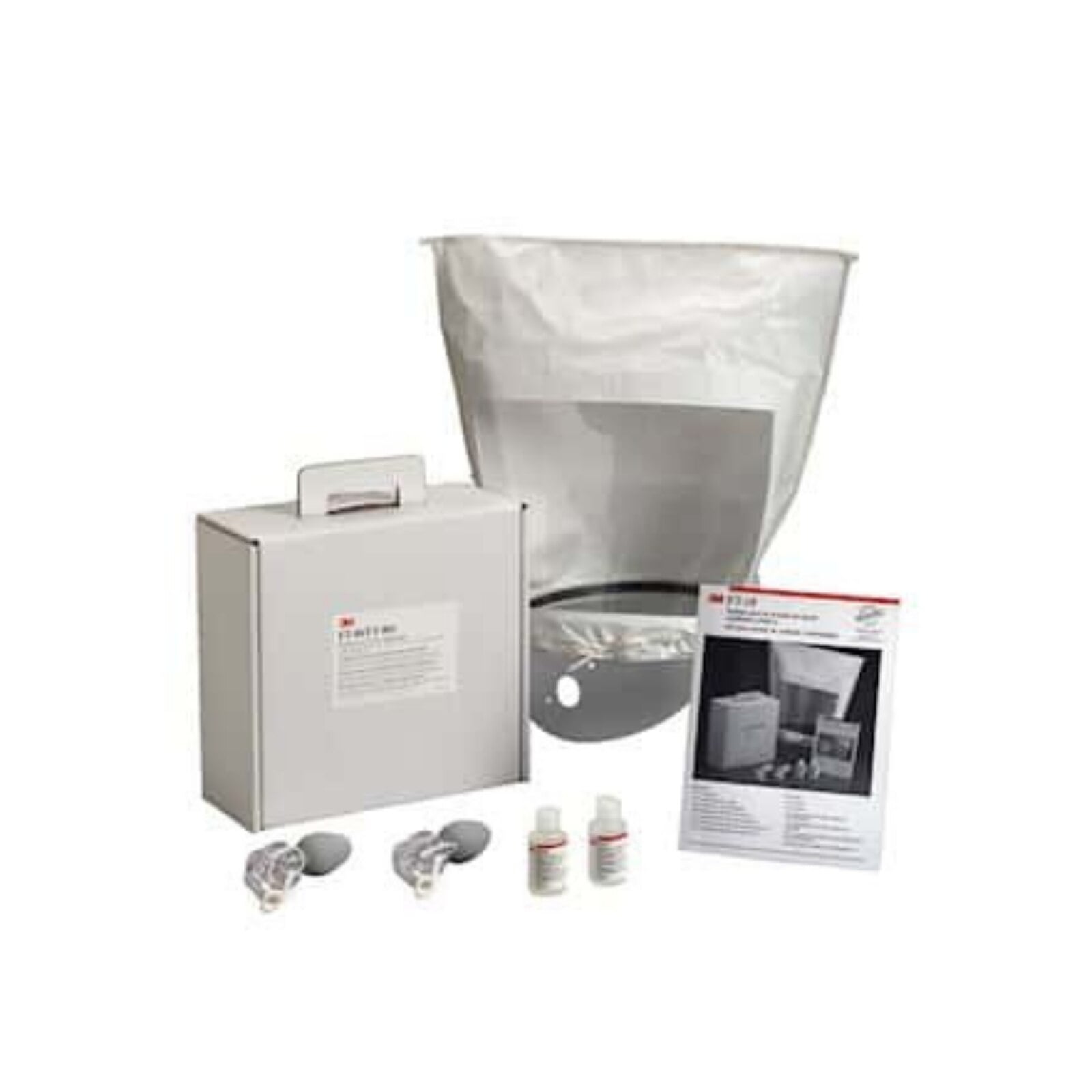 3M Qualitative Fit Test Kit for Respirators, Bitter Taste (FT-30), Includes Hood, Collar, 2 Nebulizers, Sensitivity & Fit Test Solutions