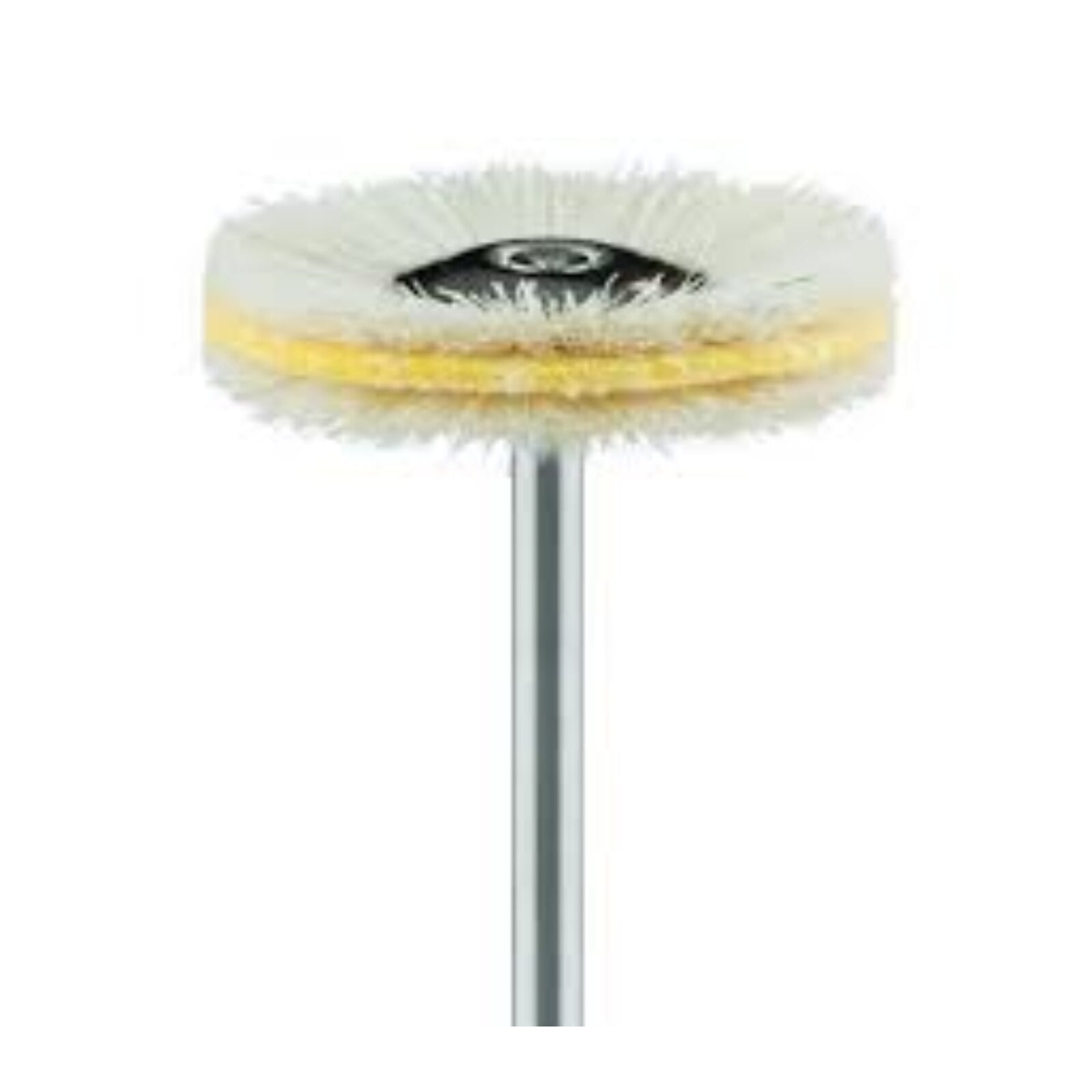 Meisinger Goat Hair Polisher Brush with Leather, 22mm, HP, 3-Ply, White, 5/Pk
