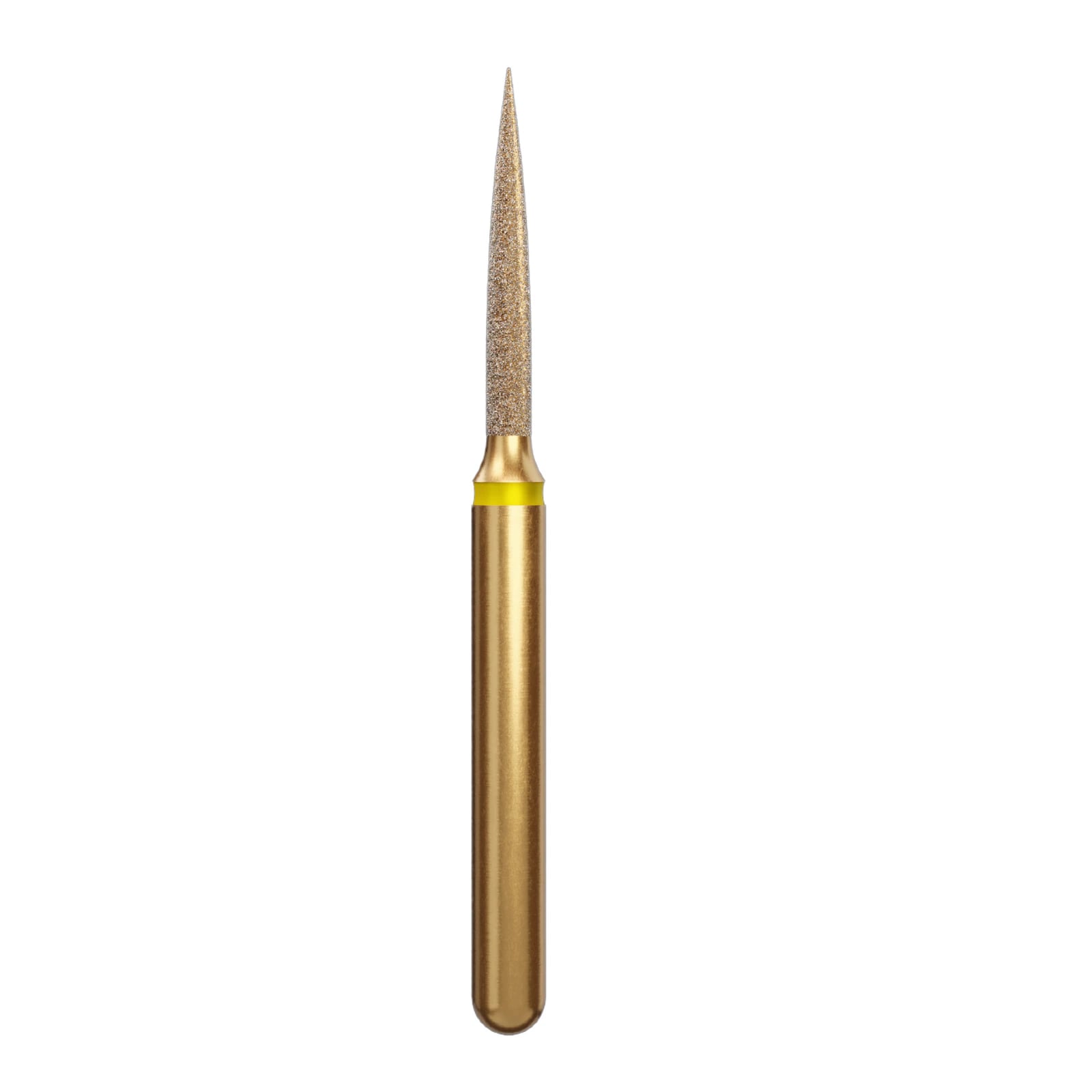 Alpen Multi-Use Diamond FG #862 Flame 1.2mm Extra Fine Yellow, Pkg/5 (862-314-012)