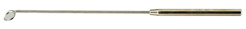 Miltex Laryngeal Mirror with Handle, #000, Stainless Steel, Autoclavable