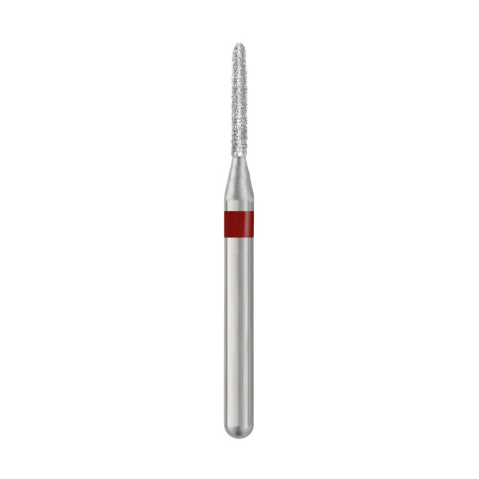 SS White Piranha Diamond Bur 877-010F, Fine Grit, Modified Beveled Cylinder, Friction Grip, Single-Use, 25/Pk