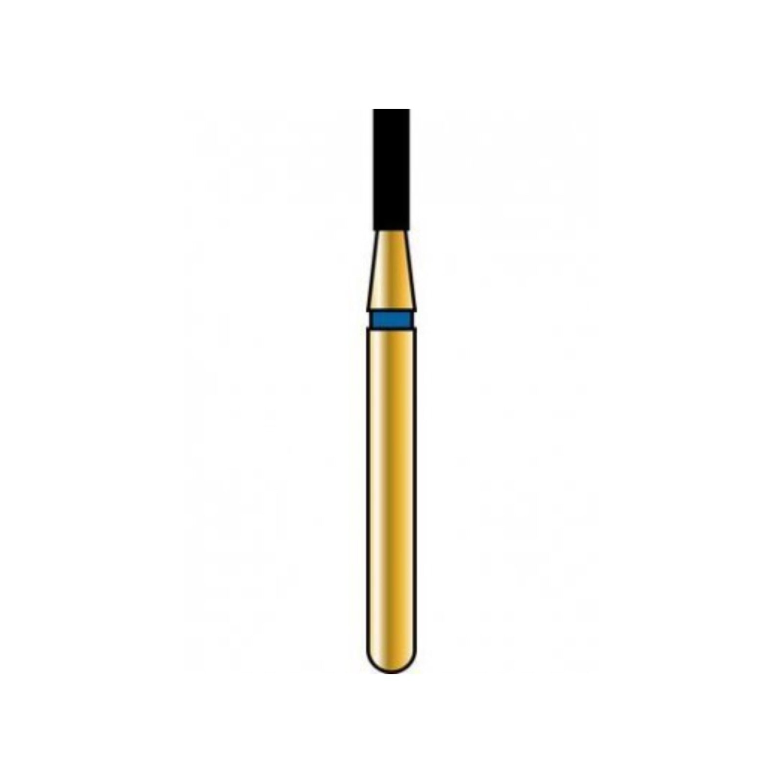 Alpen Multilayer Diamond Bur FG 845-012, Coarse Grit, Flat End Taper, 5/Pk