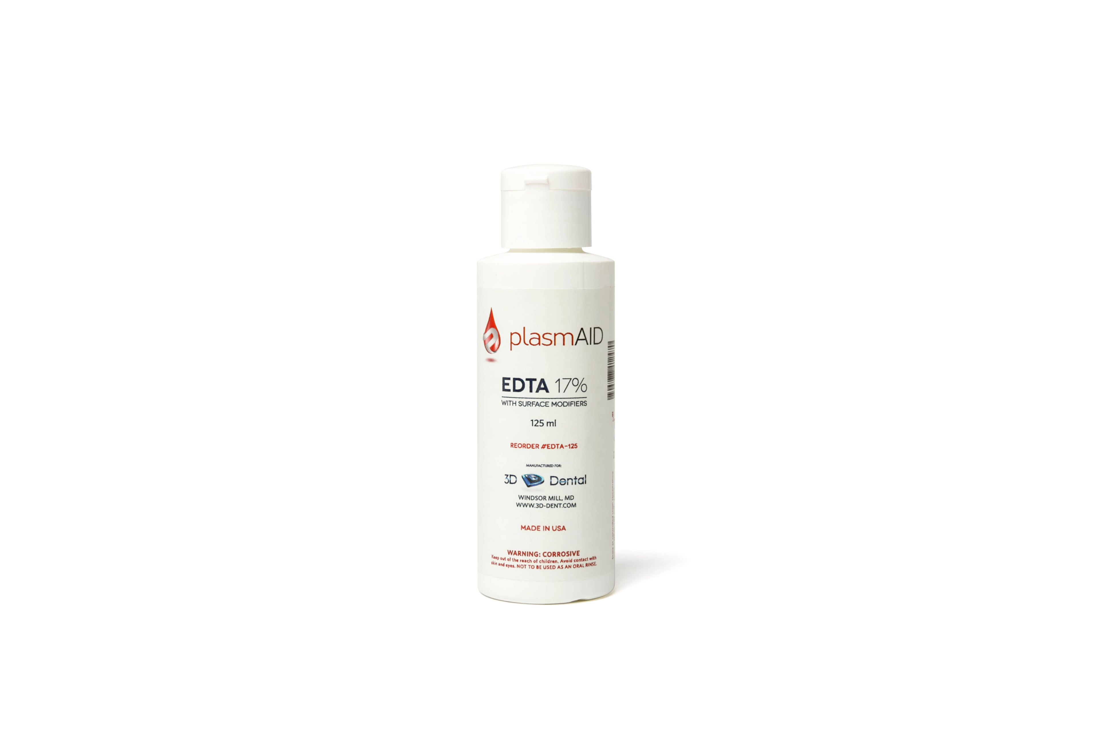 3D Dental EDTA Solution 17% with Surface Modifiers, 125 mL Bottle