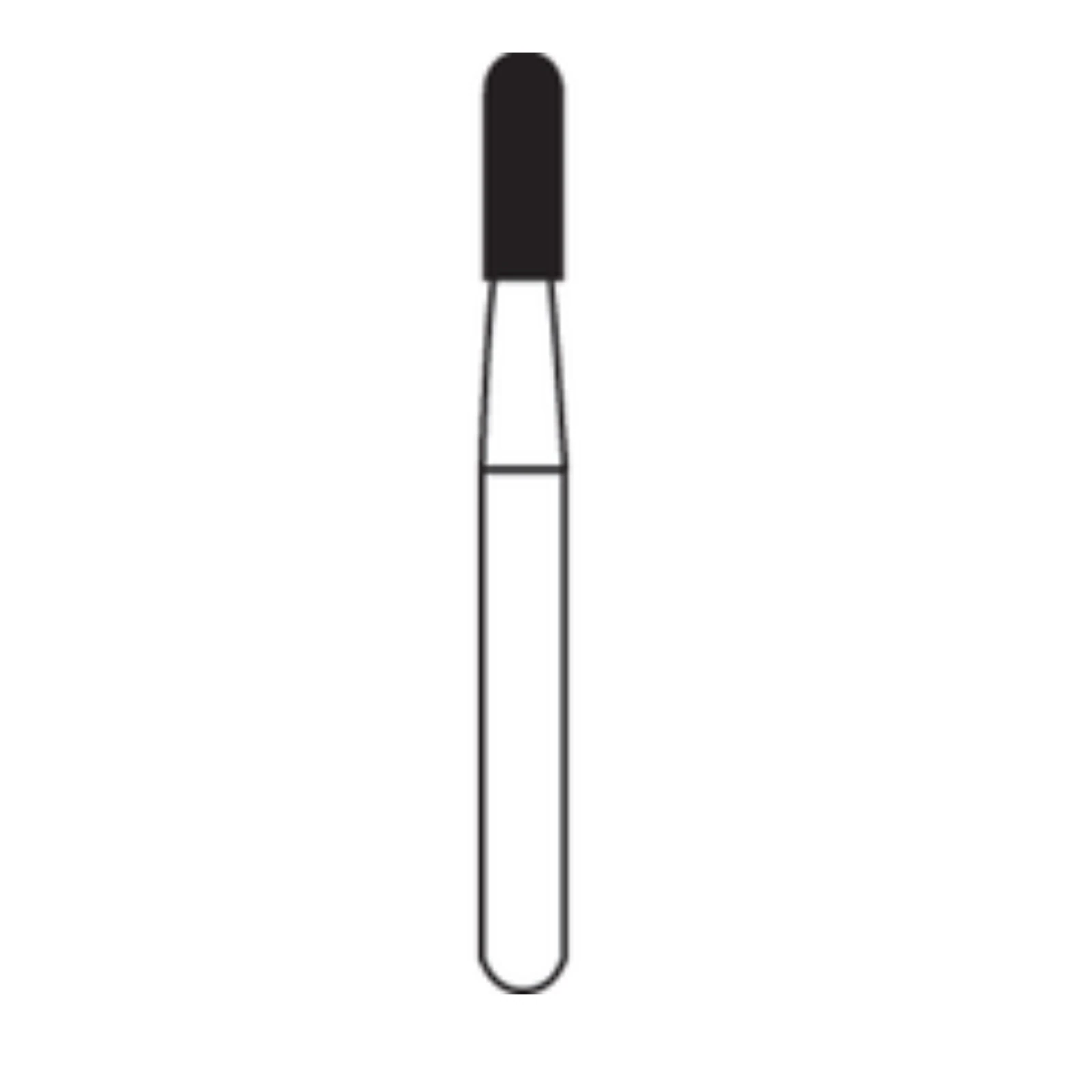 Alpen® Carbide Operative & Surgical Bur #1558, FGSS (Friction Grip Short Shank), Straight Fissure Round End Crosscut, 1.2 mm Diameter, 10/Pkg