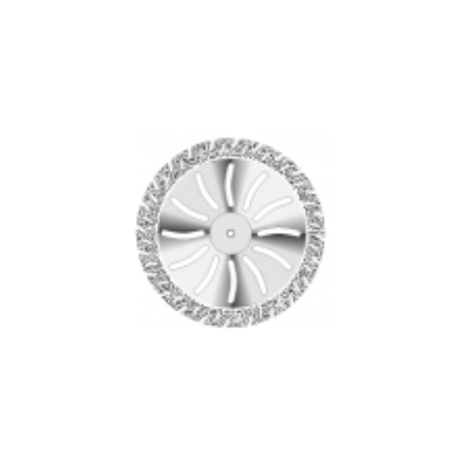 NTI Serrated Diamond Disc HP D365-450, Double Sided, Coarse Grit, 45 mm, 1/Pack