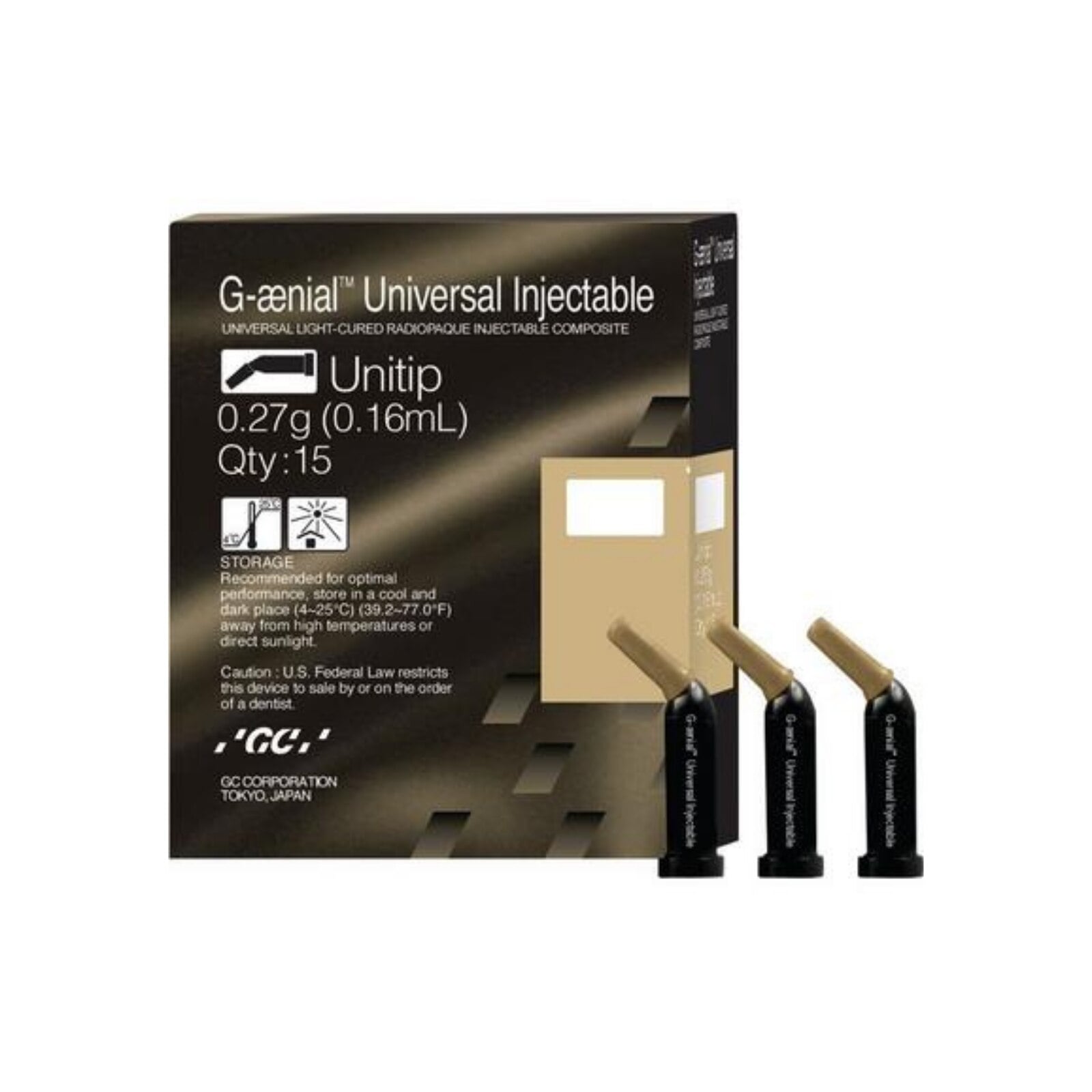 G-aenial™ Universal Injectable Composite, Unitips CVD, 0.16 mL, Box of 15