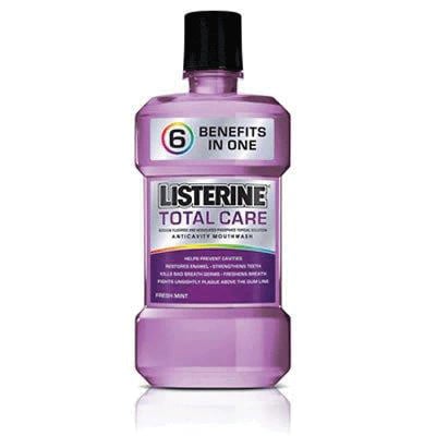 Listerine Total Care Zero Alcohol-Free Mouthwash, Fresh Mint, 1 L, 6/Case, 30671