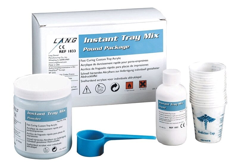 Lang Dental Instant Clear Tray Mix Liquid, 16 oz/473 ml, Bottle, 1805