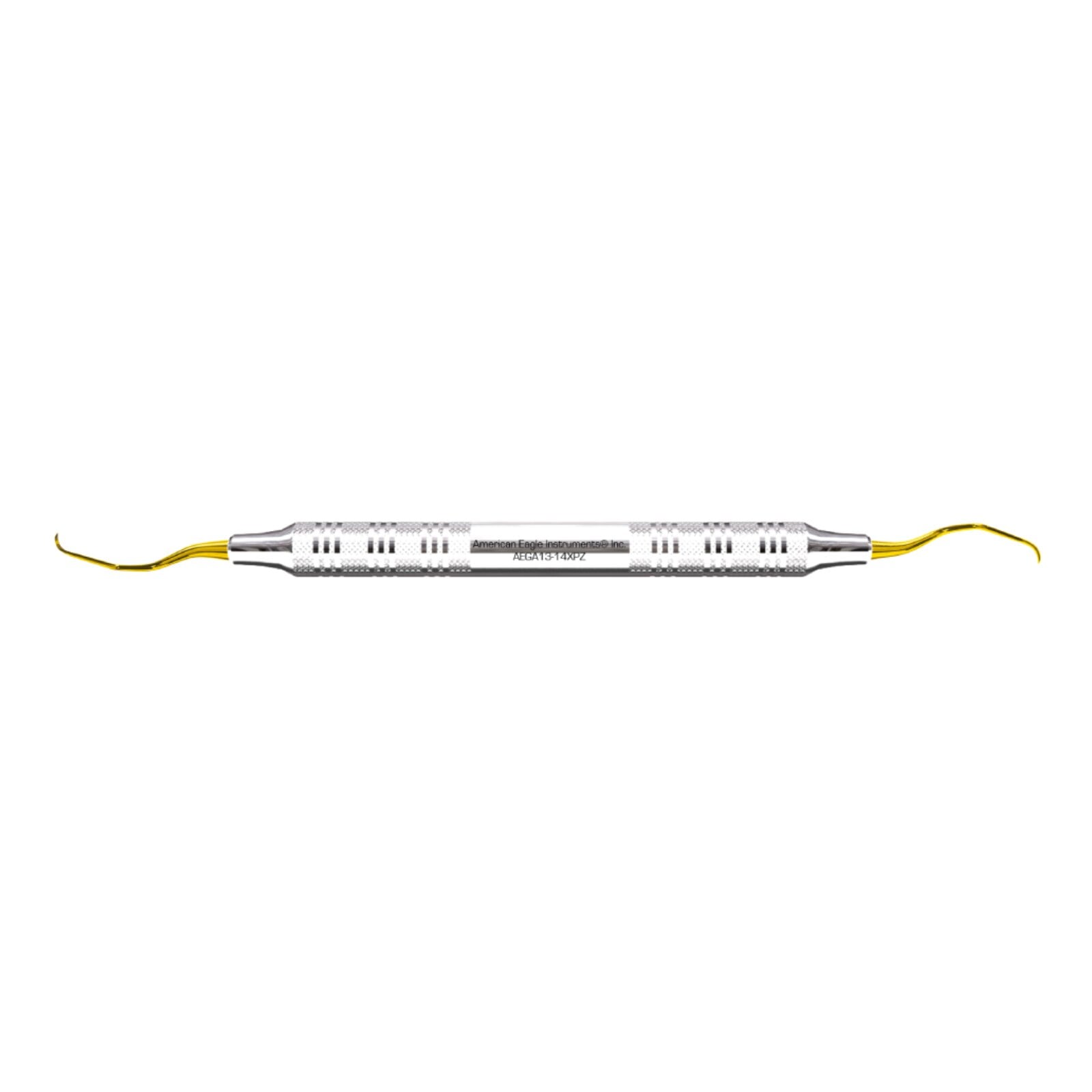 American Eagle XP Gracey +3 Access Curette #13/14, Double End, EagleLite Stainless Steel Handle, 3/8" Shank, AEGA13-14XPZ