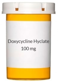 Doxycycline Hyclate Capsules 100mg, 50 per Bottle