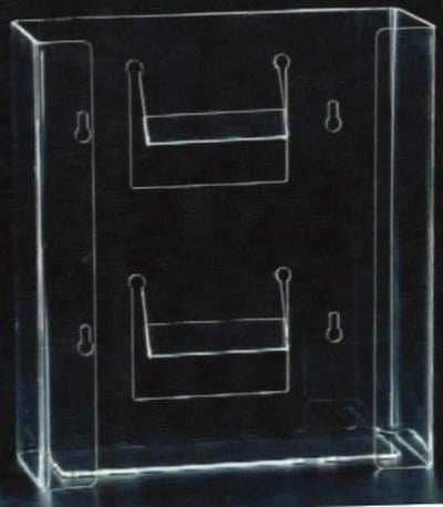Plasdent Glove Dispenser Acrylic Single Horizontal, Clear, 10"W x 5-3/4"H x 3-7/8"D, 1400H