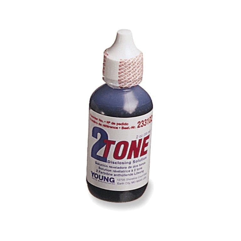 2Tone Disclosing Solution, 2 oz Bottle, Young Dental, 233102