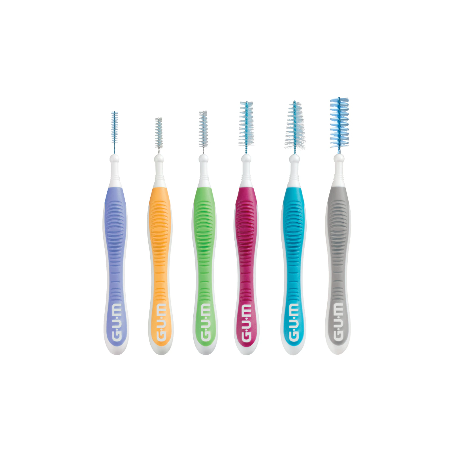 Sunstar Butler Proxabrush Go-Betweens Interdental Brush Variety Pack, 6 Sizes, 36 Brushes