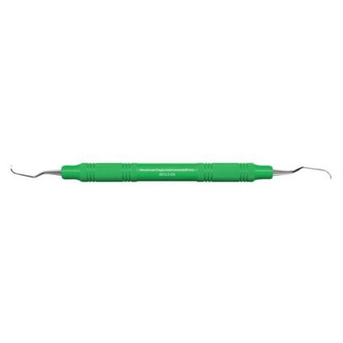 American Eagle Instruments Langer 5-6 Curette XP, 3/8" - 9.5mm EagleLite Stainless Steel, Green Handle