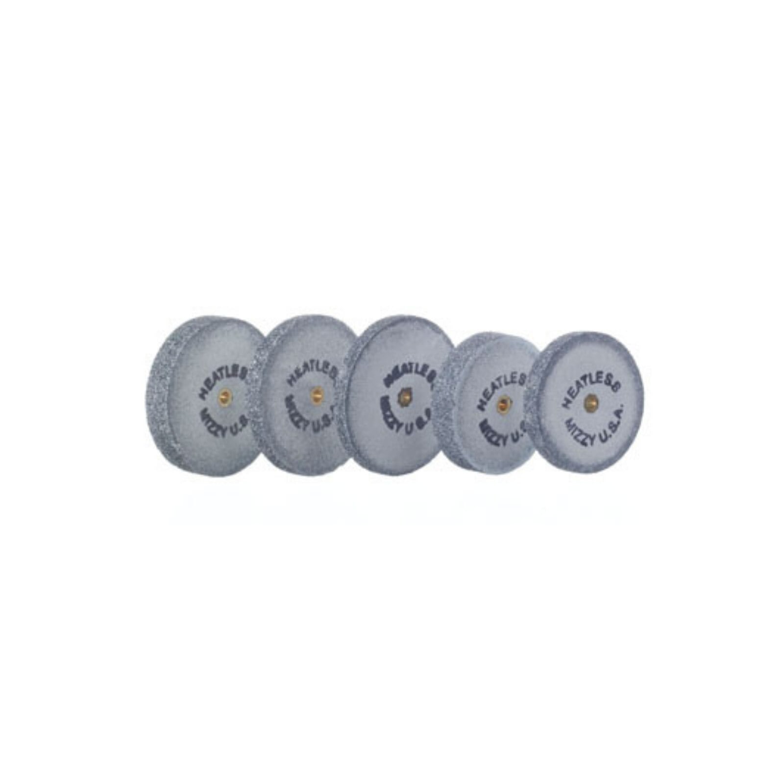 Mizzy Heatless Original Gray Grinding Wheel, Silicon Carbide, #4, 7/8" x 3/16", 50/Pkg
