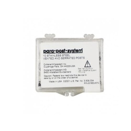 ParaPost Stainless Steel Endodontic Post Refill, Size 3 (0.036"/0.9mm), Brown, 10/Pk, P44-3