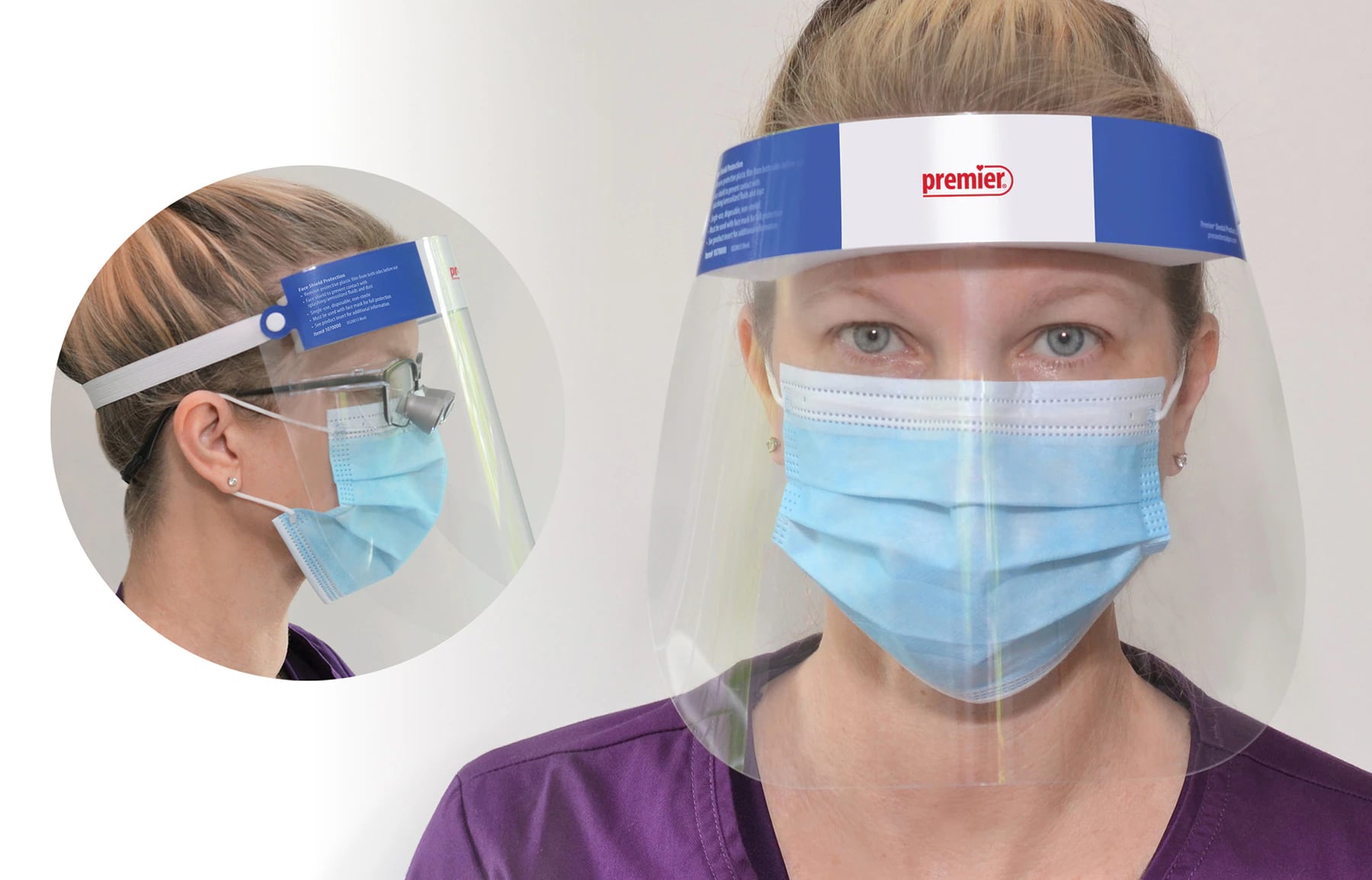 Premier Disposable Face Shields, 50/Pack