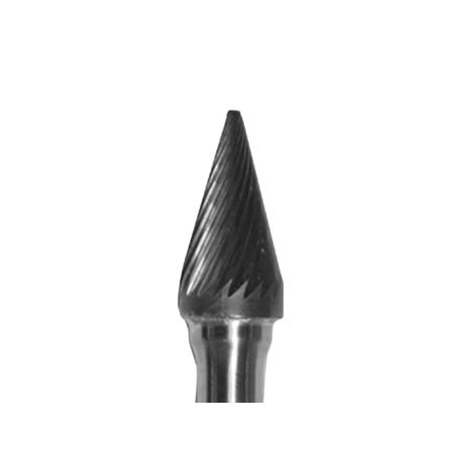 Abbott-Robinson® Tungsten Carbide Lathe Bur, Cone Dual Cut, #B3/8, 3/8" Head Diameter, 1/4" Shank, 1/Pkg