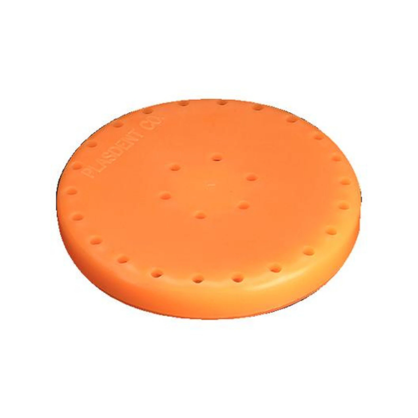 Plasdent Magnetic Bur Block, 28-Hole Large Round, Neon Tangerine, Autoclavable