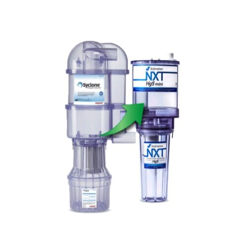 Solmetex Syclone RPL Upgrade - NXT Hg5 Mini Amalgam Separator with Floor/Wall Mount Brackets