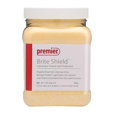 Brite Shield Powder Instrument Cleaner and Protectant, 800g Jar with Scoop Dispenser, 9011100