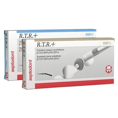Septodont RTR+ Synthetic Bone Substitute, 40/60 (40% B-Tricalcium Phosphate / 60% Hydroxyapatite), 0.5cc Syringe, 1/Bx, 01-S0540
