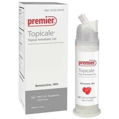 Topicale Topical Anesthetic Gel, Raspberry, 18% Benzocaine, 43g Pump, 9007142