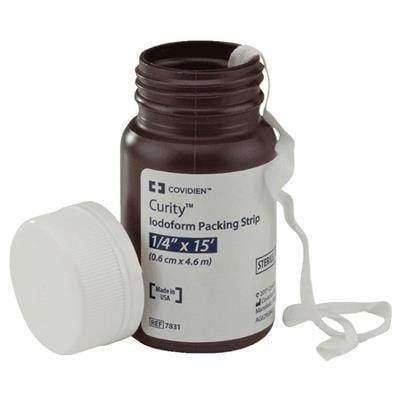 Curity Iodoform Packing Strips, 1/4" x 5 Yards, Sterile, 1/Pkg, 7831