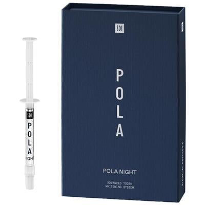 Pola Night Mini Kit 10% Carbamide Peroxide Take-Home Tooth Whitening System, 4 x 1.3g Syringes, Spearmint, 7700106