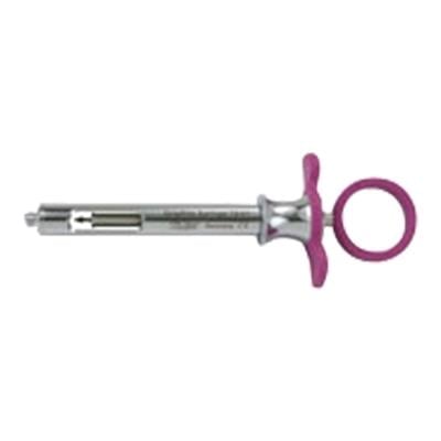 Miltex GripRite Aspirating Syringe, Petite, Cook-Waite, Blue Silicone Grips, 76-40