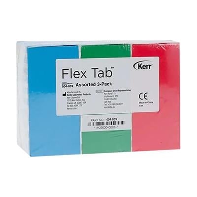Kerr Flex Tab Flexible Clearance Tabs, Assorted, Multi Pack 3x30/Pack, 90 Tabs, 004-009