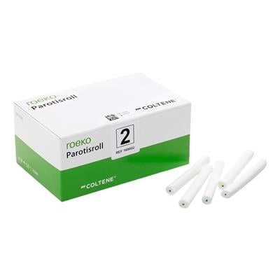 Coltene Roeko Parotisroll Cotton Dental Rolls, Size #2, 100/Pack, 160002