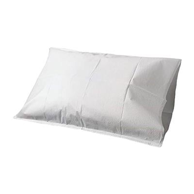 TIDI Disposable Tissue/Poly Pillowcases, 21" x 30", White, 100/Case, 919365