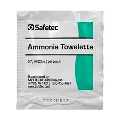 Safetec Ammonia Inhalant Towelette, 10/Box (Item #62022)