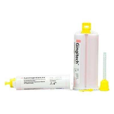 Ivoclar Vivadent Gingitech Gingival Masking Material, Standard Pack, 2 x 50 mL Cartridges, 12 Mixing Tips, 563053AN