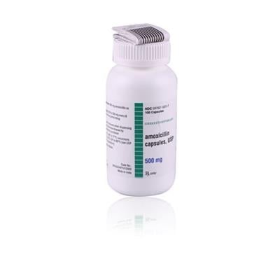 Amoxicillin Capsules USP 500mg, Bottle of 500, Rising Pharmaceuticals (A45)