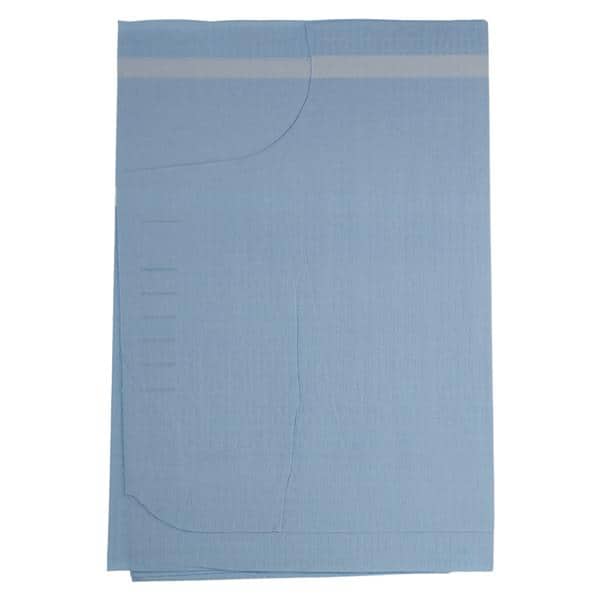Henry Schein Premium Gown, Tissue/Poly/Tissue, Fluid Resistant, Blue, Medium/Large, 30 in x 42 in, 50/Case, 01KEZKNM271AJ6S0ZPC8X6ZKW8