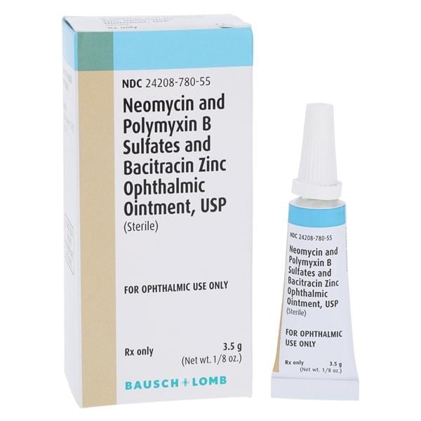 Triple Antibiotic Ophthalmic Ointment, 3.5g Bottle, 01KEZKNP9F7CDR8S9DFD8N8TCS