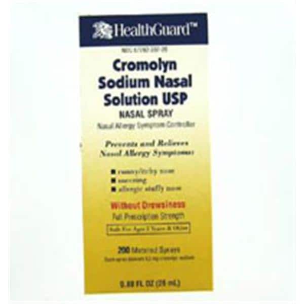 Cromolyn Sodium Nasal Spray 5.2mg, 26mL Bottle, Each - 01KEZKNP702N6M2SGJC312DM88