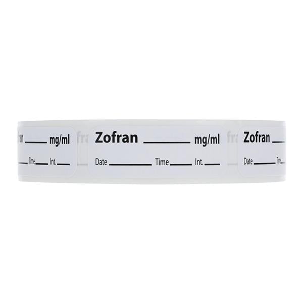 Anesthesia Label DTI Zofran mg/ml, White, 1-1/2"x1/2", 600/Roll, 01KEZKNNBT322YS1KRZET479V5