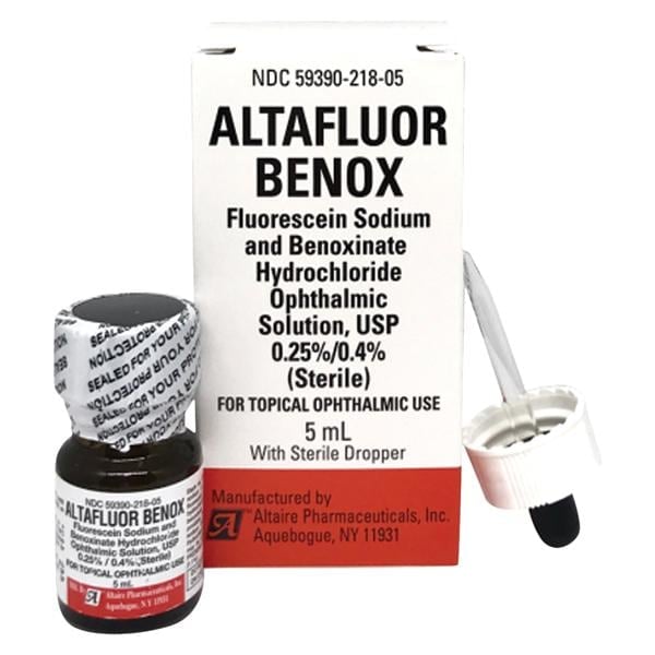 Fluorescein Benoxinate Ophthalmic Solution 0.25%/0.4%, 5mL Bottle, 01KEZKNQ70C3VM8BWZB3FXFMJA