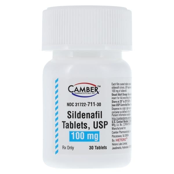 Sildenafil Tablets 100mg, 30/Bottle, Camber Pharmaceuticals, 01KEZKNSGMPTFDMJGKG6SMVX9N