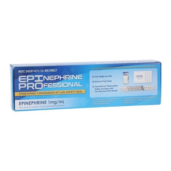 Focus Health Group Epinephrine Professional Kit Injection 1mg/mL 1:1000 SDV, Each
