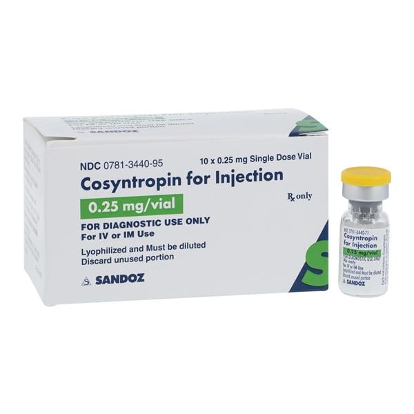 Cosyntropin Injection 0.25mg SDV 1mL 10/Package, 01KEZKNNWV5B01BA4CSMHJTENM