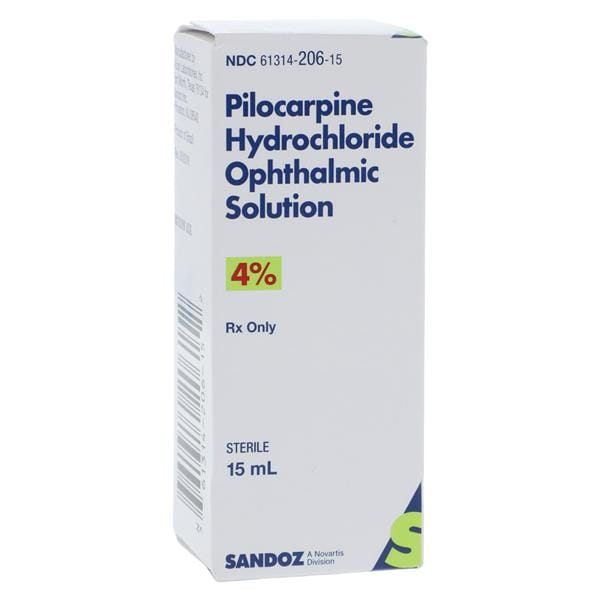 Pilocarpine HCl Ophthalmic Solution 4% Bottle 15mL Each, 01KEZKNNZZSZSSNYN596QHFE8V