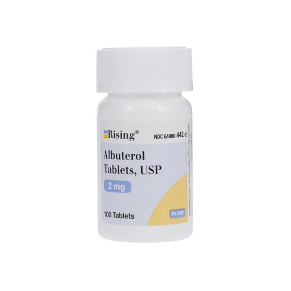Albuterol Sulfate Tablets 2mg, 100/Bottle, Rising Pharmaceuticals, 01KEZKNSAM0ZY1FNHY0566798P