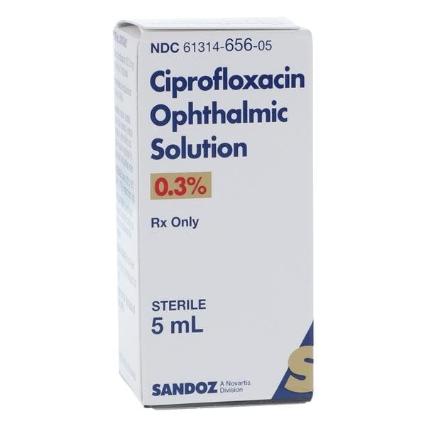 Ciprofloxacin HCl Ophthalmic Solution 0.30% Bottle 5mL Each, 01KEZKNSG9KVCVWA0T691KPZVX